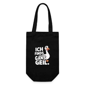 Goose Geese Animal Farm - Gift Bag for Bottles - black - Front