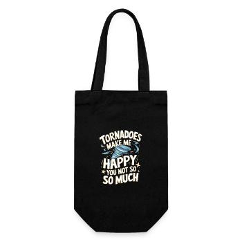 Storm Chasing Tornado Storm Meteorologist - Gift Bag for Bottles - black - Front