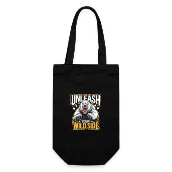 Bear Grizzly Bear Brown Bear Bear - Gift Bag for Bottles - black - Front
