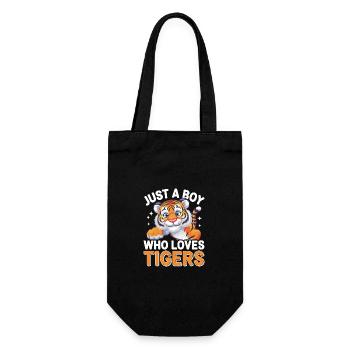 Tiger Animal Zoo Wild Animal - Gift Bag for Bottles - black - Front