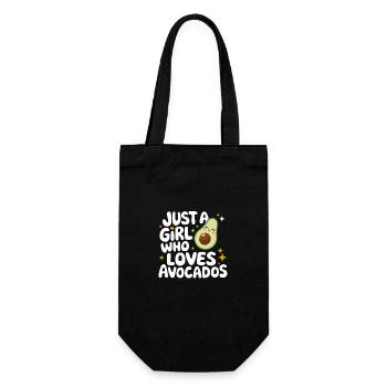 Avocado Essen Guacamole Vegan - Geschenkbeutel für Flaschen - Schwarz - Vorne