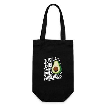 Avocado Essen Guacamole Vegan - Geschenkbeutel für Flaschen - Schwarz - Vorne