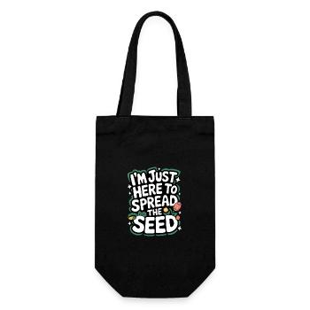 Gardener Garden Plants Gardening - Gift Bag for Bottles - black - Front