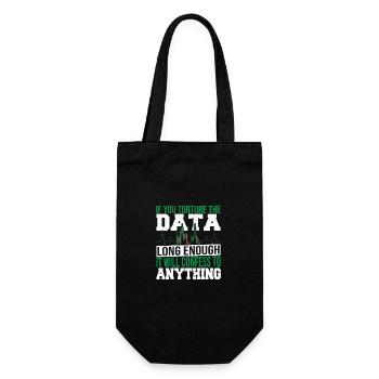 Data Analysis Data Integration Data Science - Gift Bag for Bottles - black - Front