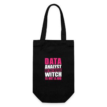 Geek Data Collector Datenanalyse Datenwissenschaft - Geschenkbeutel für Flaschen - Schwarz - Vorne