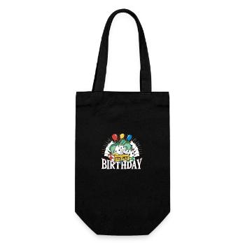 Gaming Salon Jackpot Casino My Birthday Casino - Gift Bag for Bottles - black - Front