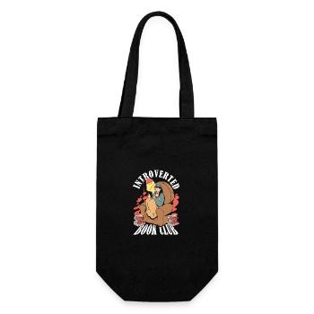 Bücherwurm Literary Leser Introverted Book Club - Geschenkbeutel für Flaschen - Schwarz - Vorne