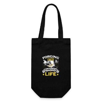 Power Blacksmith Metalforge Merch - Gift Bag for Bottles - black - Front