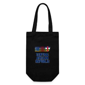 Central African Republic Football Team - Gift Bag for Bottles - black - Front