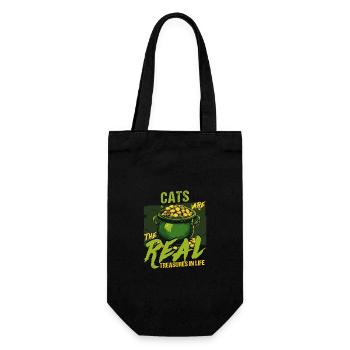 Les chats de la Saint-Patrick sont les vrais trésors - Sac à bouteille - noir - Devant