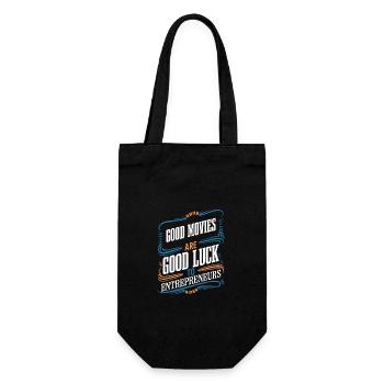 Good Movies Are Good Luck To Entrepreneurs - Gift Bag for Bottles - black - Front