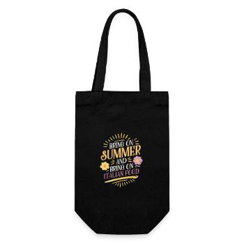 Bring On Summer And Bring On Italian Food Vibes - Gift Bag for Bottles - black - Front