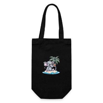 Palmier d’été de l’île de l’éléphant - Sac à bouteille - noir - Devant