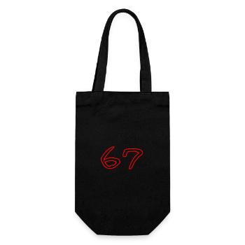 67 - Gift Bag for Bottles - black - Front