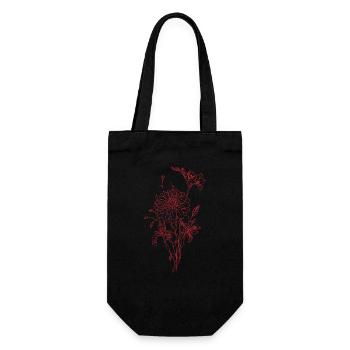 Flower type - Gift Bag for Bottles - black - Front