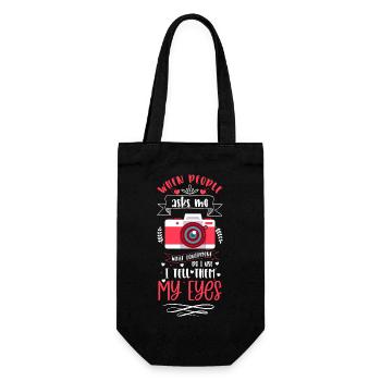 Sujet de l’objectif de l’appareil photo - Sac à bouteille - noir - Devant
