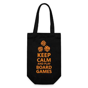 Boardgame Chess Backgammon Game Night - Gift Bag for Bottles - black - Front