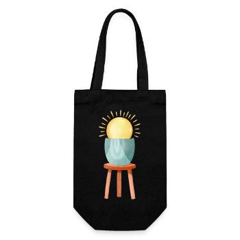 Soleil végétal - Sac à bouteille - noir - Devant