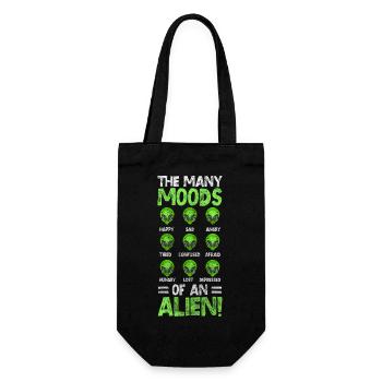 Alien Space Alien Invasion - Gift Bag for Bottles - black - Front