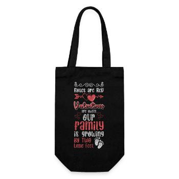 Baby Birth Heart Children - Gift Bag for Bottles - black - Front