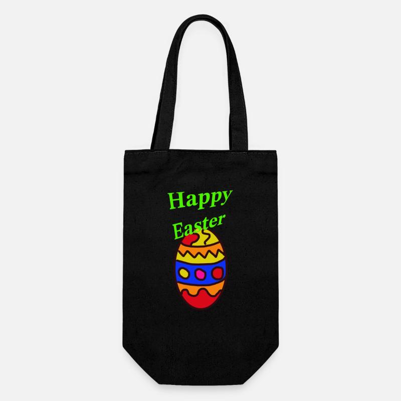easter - Gift Bag for Bottles - black