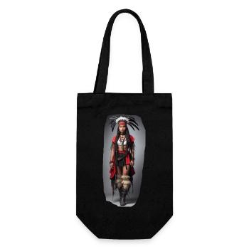 Fille indienne - Sac à bouteille - noir - Devant
