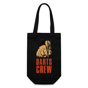 Darts Play Darts Darts Gift Sports Javelin - Gift Bag for Bottles - black - Front