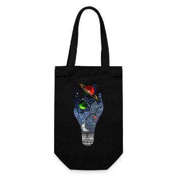 Kosmische Idee - Geschenkbeutel für Flaschen - Schwarz - Vorne