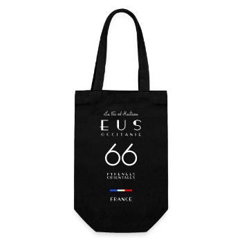 EUS 66 Pyrénées-Orientales, Occitanie, Frankreich - Geschenkbeutel für Flaschen - Schwarz - Vorne