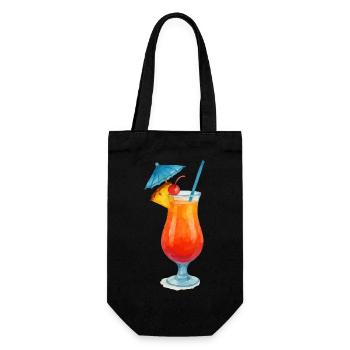 cocktail - Geschenkbeutel für Flaschen - Schwarz - Vorne