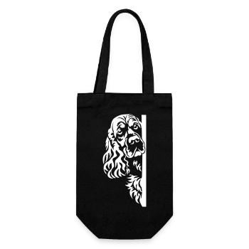 Tête de cocker spaniel anglais « Édition noire » - Sac à bouteille - noir - Devant