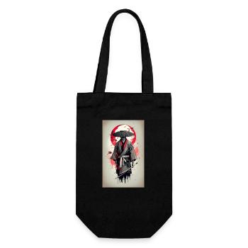 Medieval Japanese Poster - Gift Bag for Bottles - black - Front