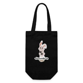 Sports Bunny - Gift Bag for Bottles - black - Front