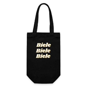BIELE BIELE BIELE - Geschenkbeutel für Flaschen - Schwarz - Vorne