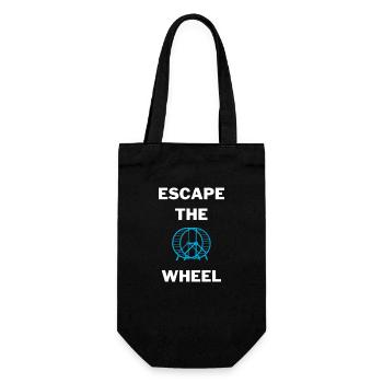 Escape the Wheel - Geschenkbeutel für Flaschen - Schwarz - Vorne
