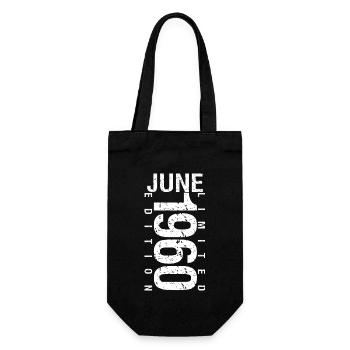 June 1960 June birthday gift June 1960 - Gift Bag for Bottles - black - Front
