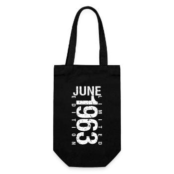 June 1963 June birthday gift June 1963 - Gift Bag for Bottles - black - Front