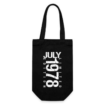 July 1978 July birthday gift July 1978 - Gift Bag for Bottles - black - Front