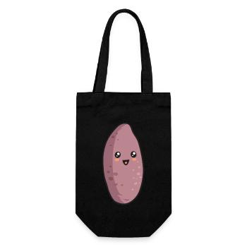 Légumes-racines de patates douces - Sac à bouteille - noir - Devant