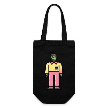 Zombie Halloween Coloré - Sac à bouteille - noir - Devant