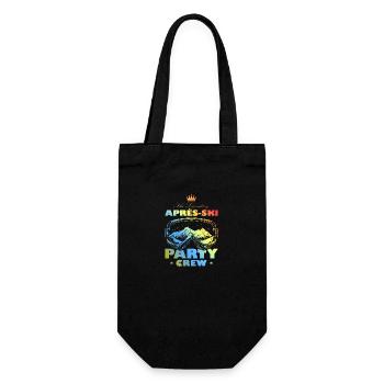 Après-ski Party Crew Motto Team Bunt - Sac à bouteille - noir - Devant