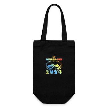 Après-ski 2024 Vacances au ski colorées - Sac à bouteille - noir - Devant