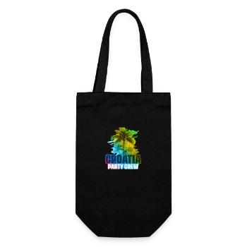 Croatia Party Crew Colorful - Gift Bag for Bottles - black - Front