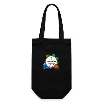 Madrid 2024 Bunt - Geschenkbeutel für Flaschen - Schwarz - Vorne