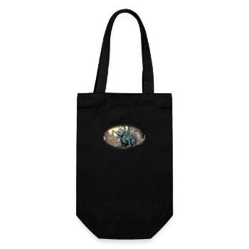 Garbage Dragon - Gift Bag for Bottles - black - Front