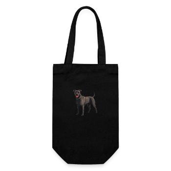 Staffordshire Bull Terrier Hund Tier - Geschenkbeutel für Flaschen - Schwarz - Vorne