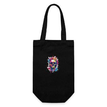 Couronne de crâne de roi - Sac à bouteille - noir - Devant