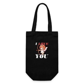 Je t’aime ange - Sac à bouteille - noir - Devant
