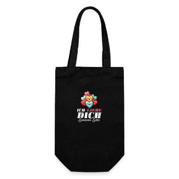 Ich Liebe Dich So Sehr - Geschenkbeutel für Flaschen - Schwarz - Vorne