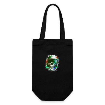 Ski Skull Ski Goggles - Gift Bag for Bottles - black - Front